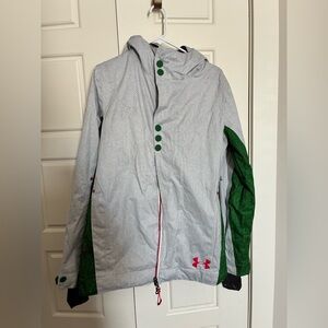 Under Armour Gray, Green and pink Ski Jacket